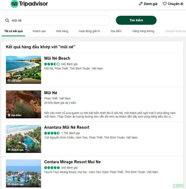 TripAdvisor PC