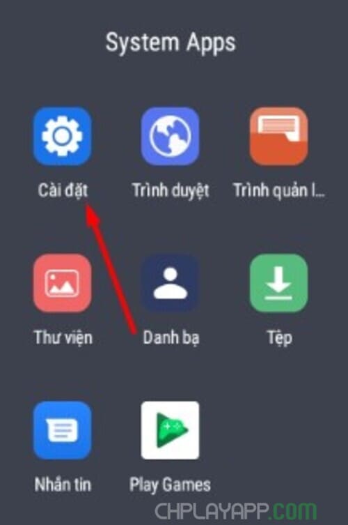 cài đặt