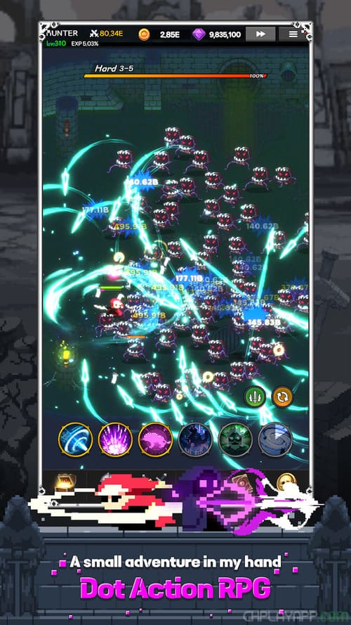 chiến lược trong Pixel Hunter Idle