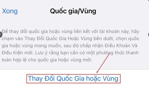 thay đổi vùng appstore 3