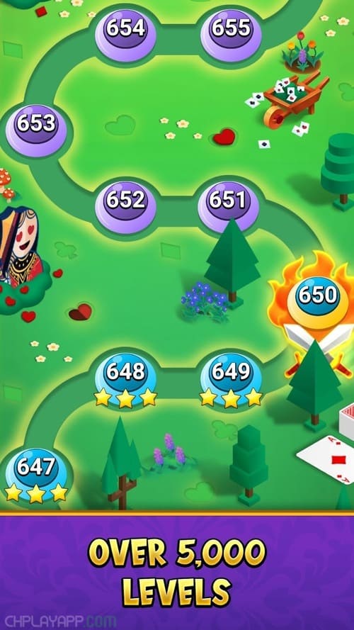 Solitaire Match 3 level