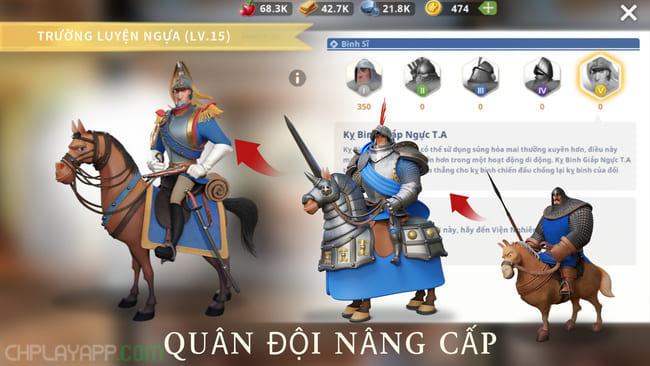 nâng cấp quân đội