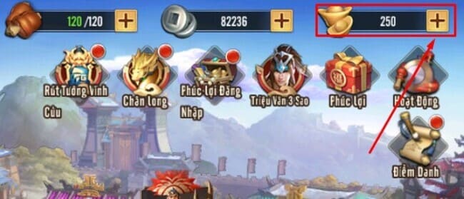 nạp thẻ Alo Chủ Tướng trực tiếp trong game