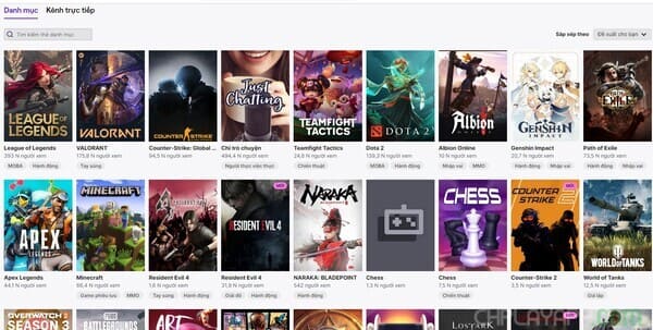 phát trực tiếp Twitch