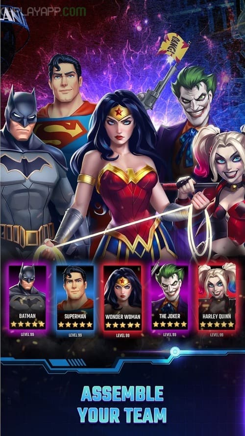 thu thập anh hùng trong DC Heroes & Villains