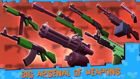 hệ thống vũ khí Alphabet Shooter Survival FPS