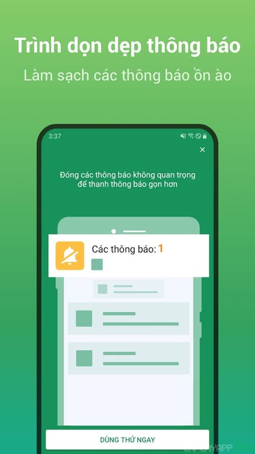 xóa thông báo trên điện thoại